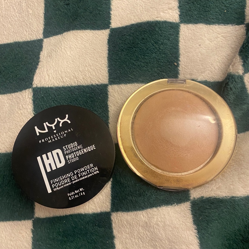 Tarte glow powder and nyx powder